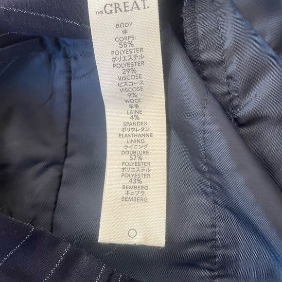 The Great The Tradesman Pant in Navy Pin Stripe Size 26 - Picture 6 of 7